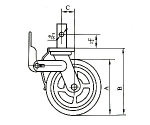 脚手架脚轮